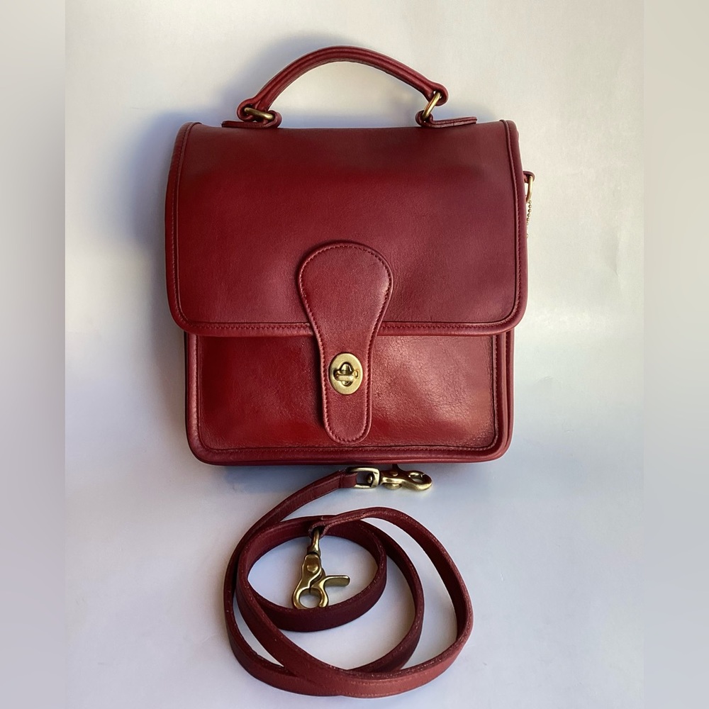 COACH VNTAGE STATION RED CROSSBODY SATCHEL BAG  5130